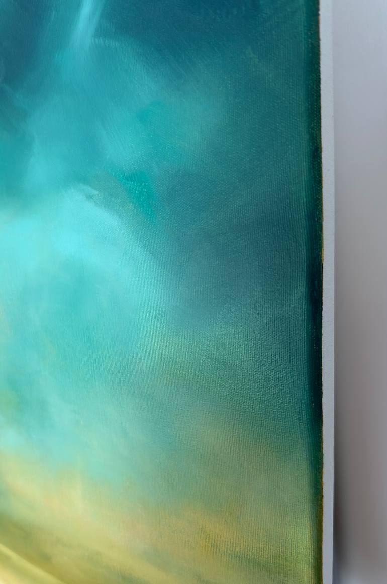 Original Abstract Expressionism Landscape Painting by Nur Guell
