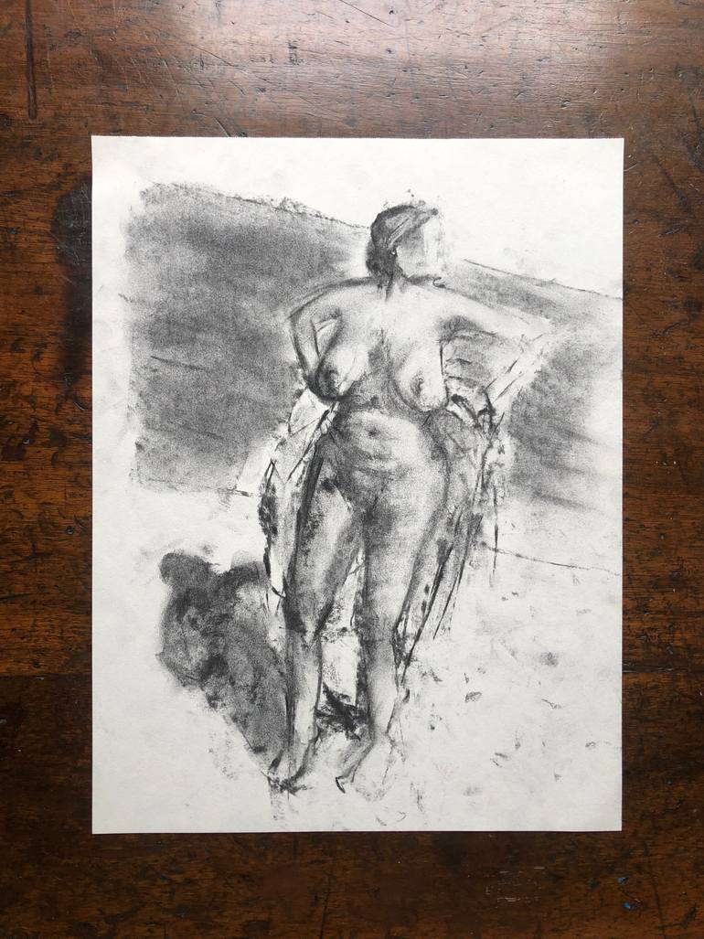Original Expressionism Nude Drawing by Andrea Preti