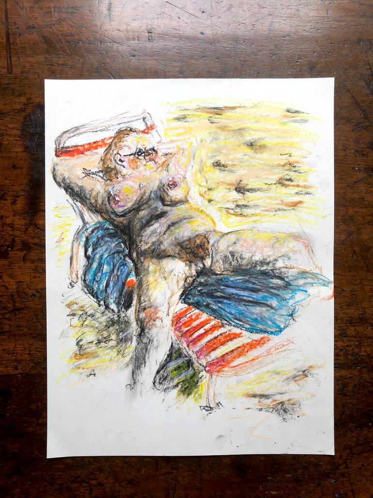 Original Expressionism Nude Drawing by Andrea Preti