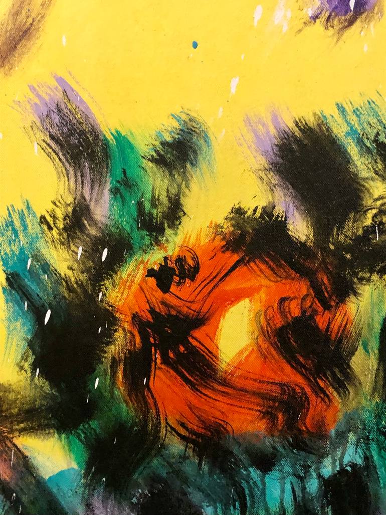 Original Abstract Expressionism Abstract Painting by Susanne Reichling