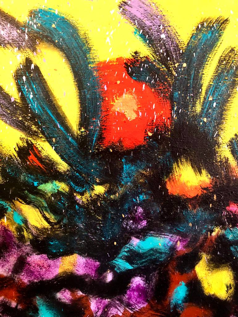 Original Abstract Expressionism Abstract Painting by Susanne Reichling