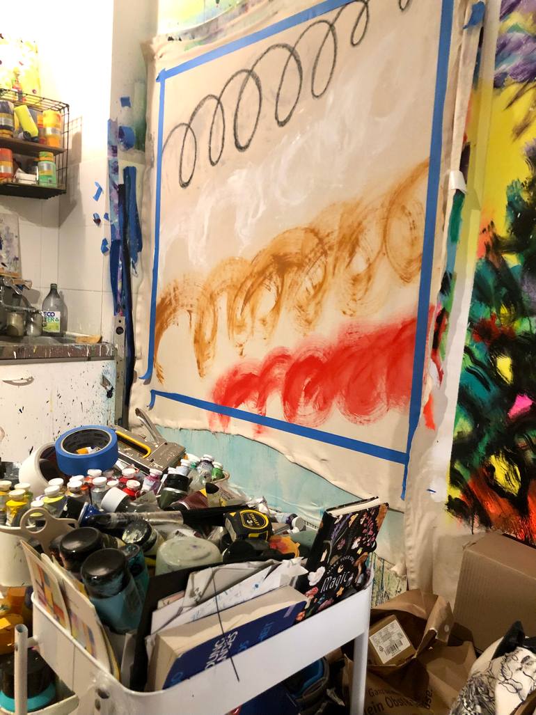 Original Abstract Expressionism Abstract Painting by Susanne Reichling