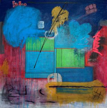Original Color Field Painting Abstract Painting by Jeannie Berglund