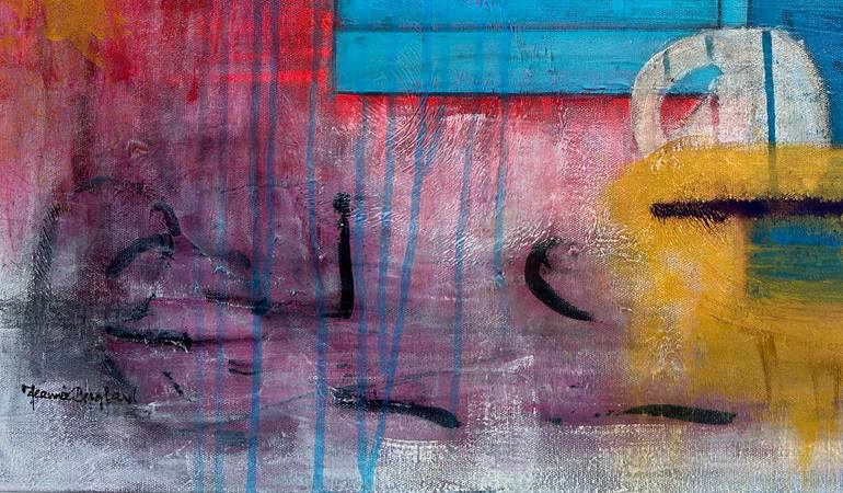 Original Color Field Painting Abstract Painting by Jeannie Berglund