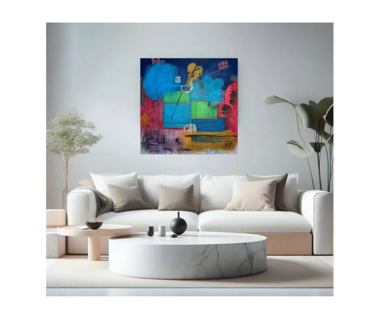 Original Color Field Painting Abstract Painting by Jeannie Berglund