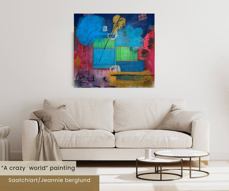 Original Color Field Painting Abstract Painting by Jeannie Berglund