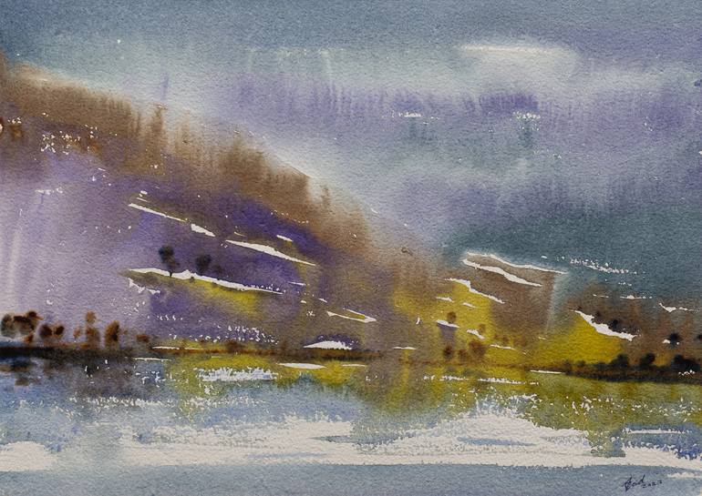 Print of Contemporary Landscape Paintings by Shashank Verma
