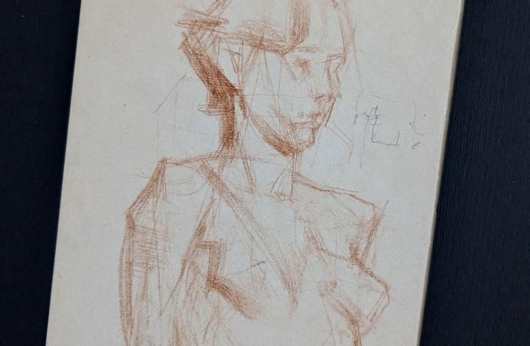 Original Classicism Body Drawing by Julia Skrypnyk