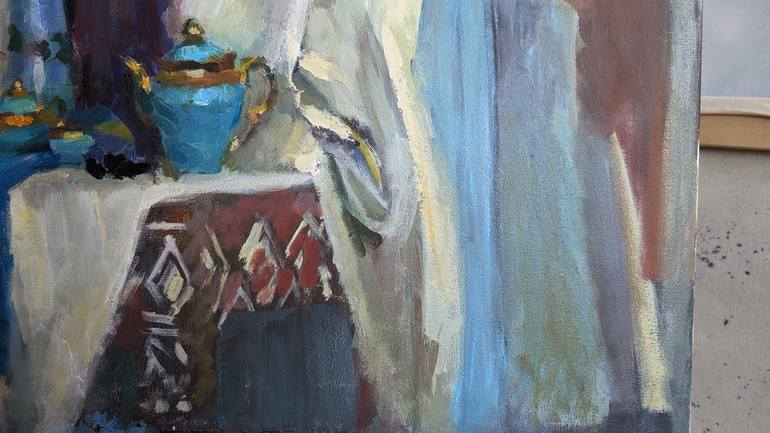 Original Expressionism Still Life Painting by Julia Skrypnyk