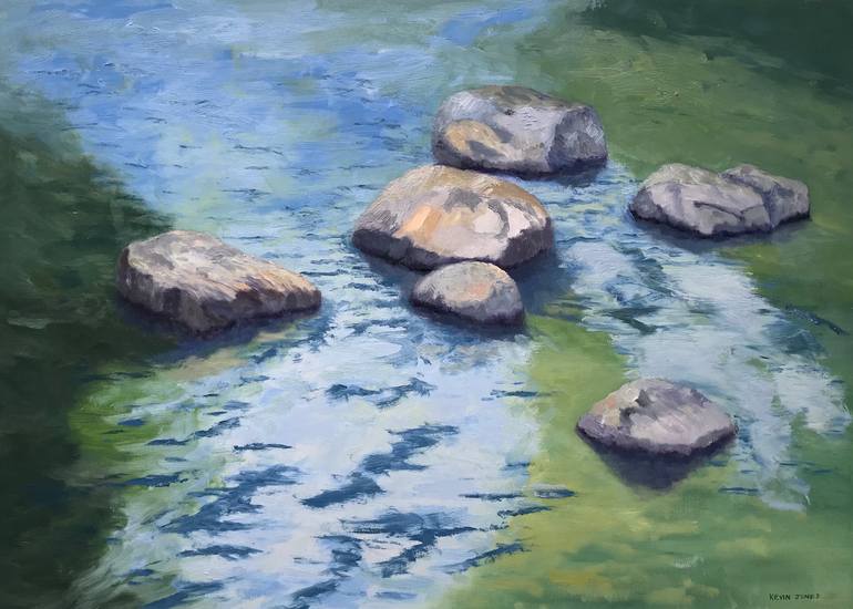 Original Impressionism Landscape Painting by Kevin Jones