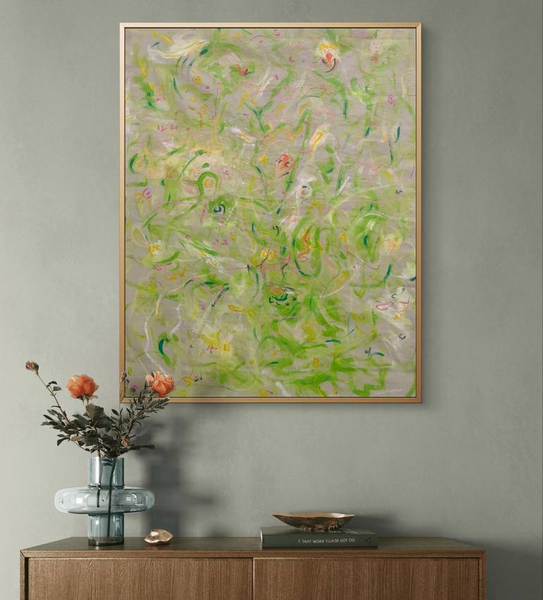 Original Abstract Expressionism Abstract Painting by Enexto Budu