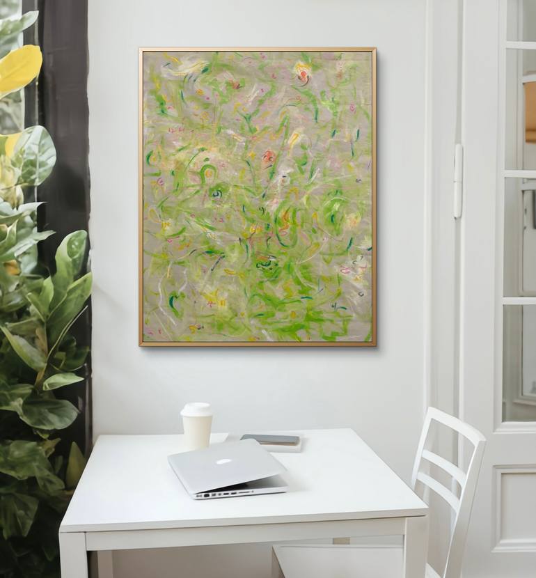 Original Abstract Expressionism Abstract Painting by Enexto Budu