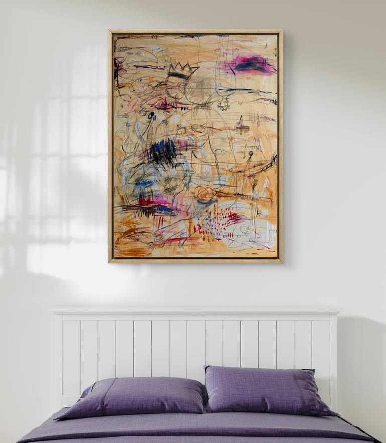 Original Abstract Expressionism Abstract Mixed Media by Enexto Budu