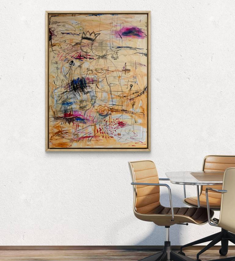 Original Abstract Expressionism Abstract Mixed Media by Enexto Budu