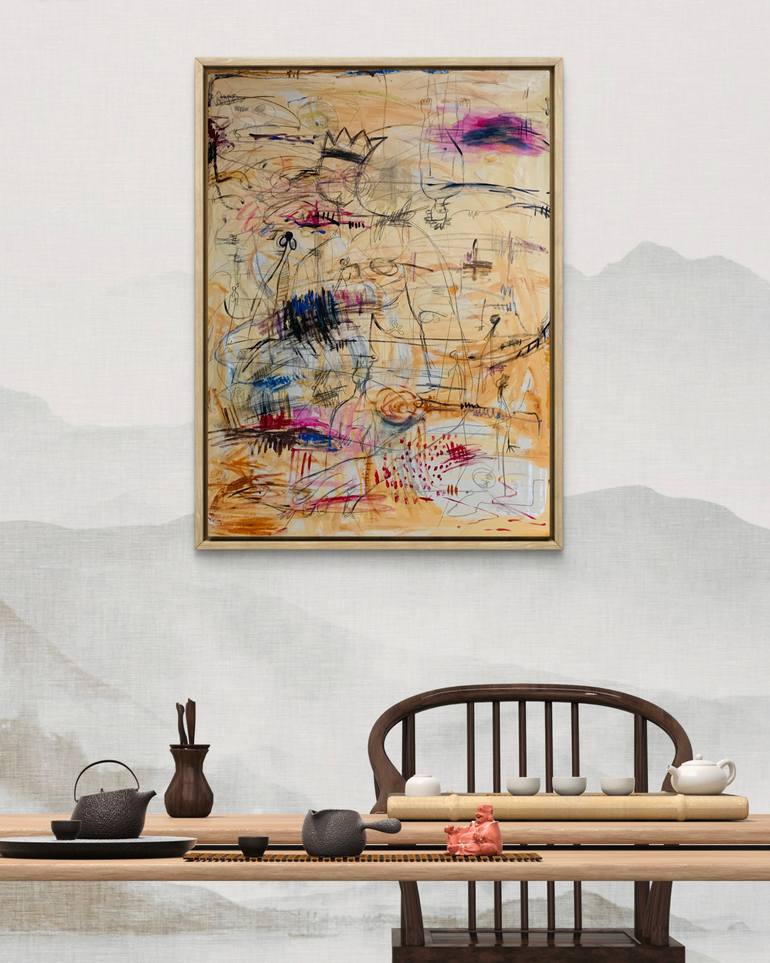 Original Abstract Expressionism Abstract Mixed Media by Enexto Budu