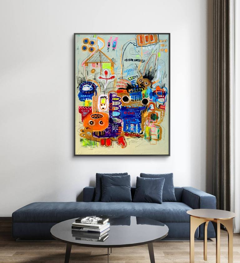 Original Abstract Expressionism Abstract Mixed Media by Enexto Budu