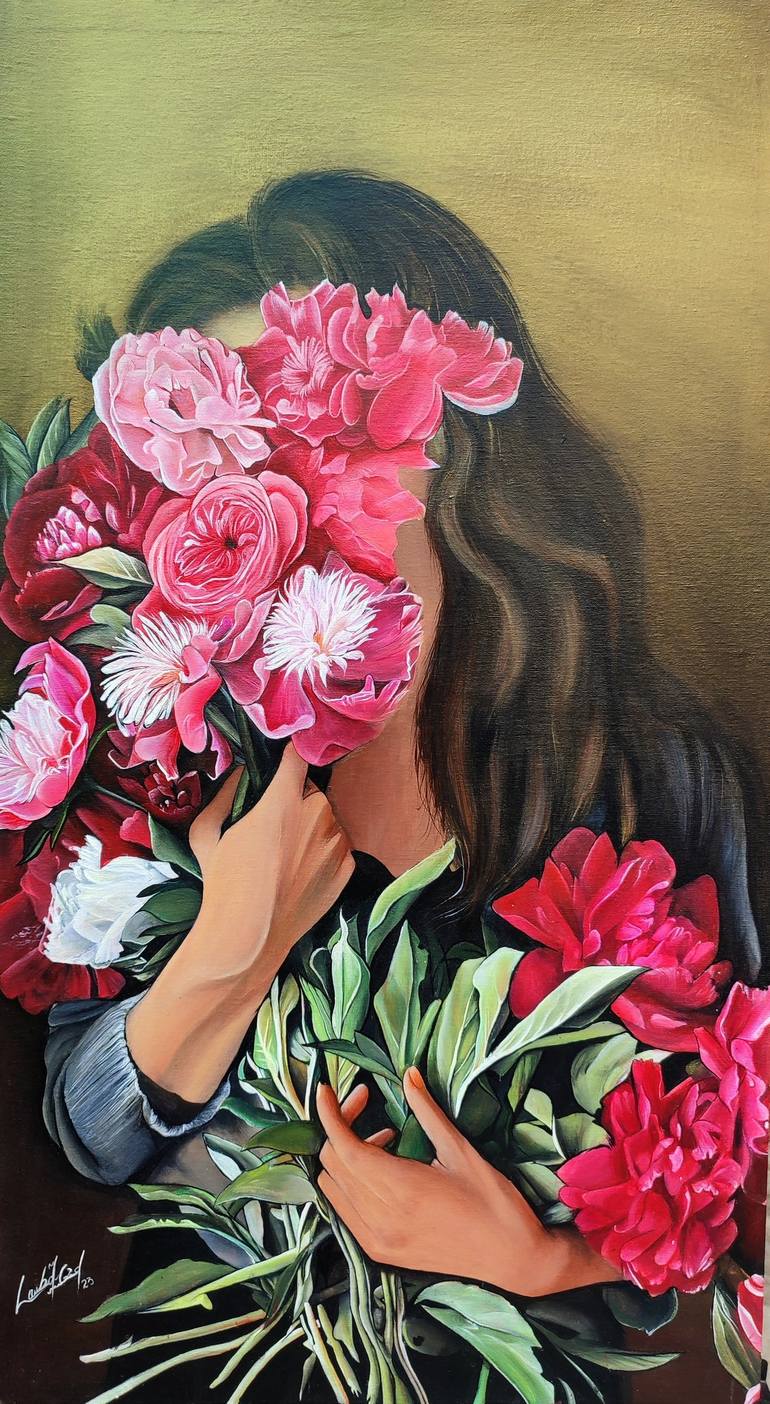 Original Conceptual Floral Painting by Laiba Maqsood