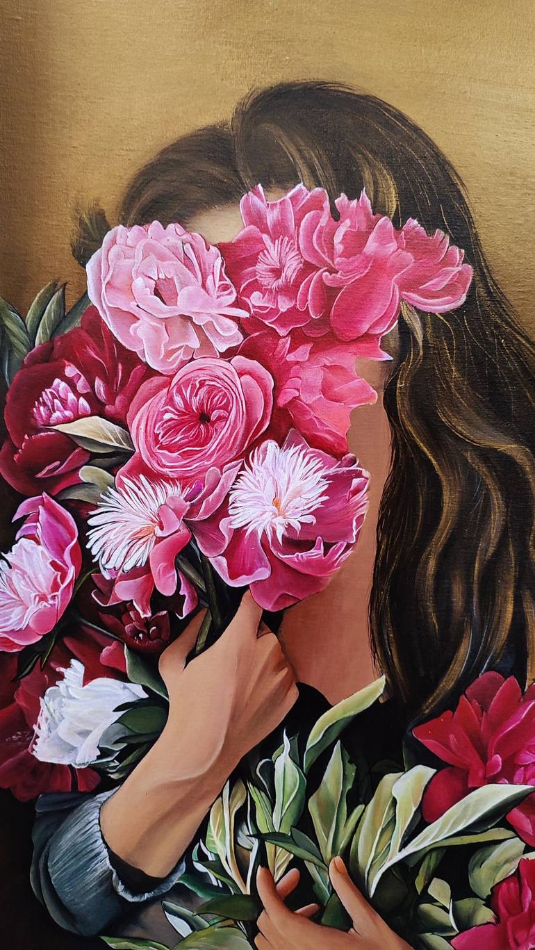 Original Conceptual Floral Painting by Laiba Maqsood