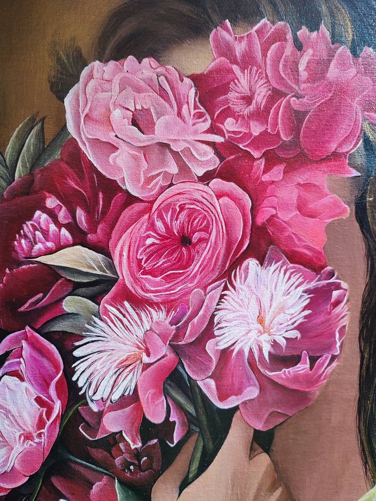 Original Conceptual Floral Painting by Laiba Maqsood