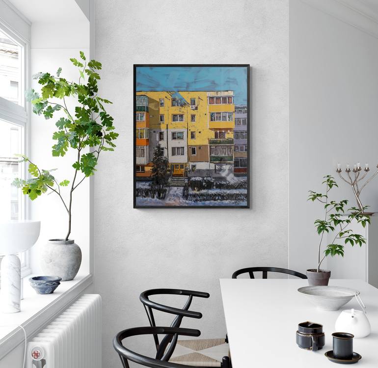 Original Realism Abstract Painting by Magdalena Stavila