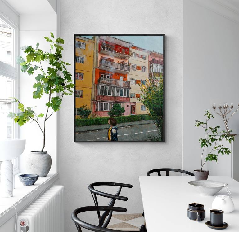 Original Realism Abstract Painting by Magdalena Stavila