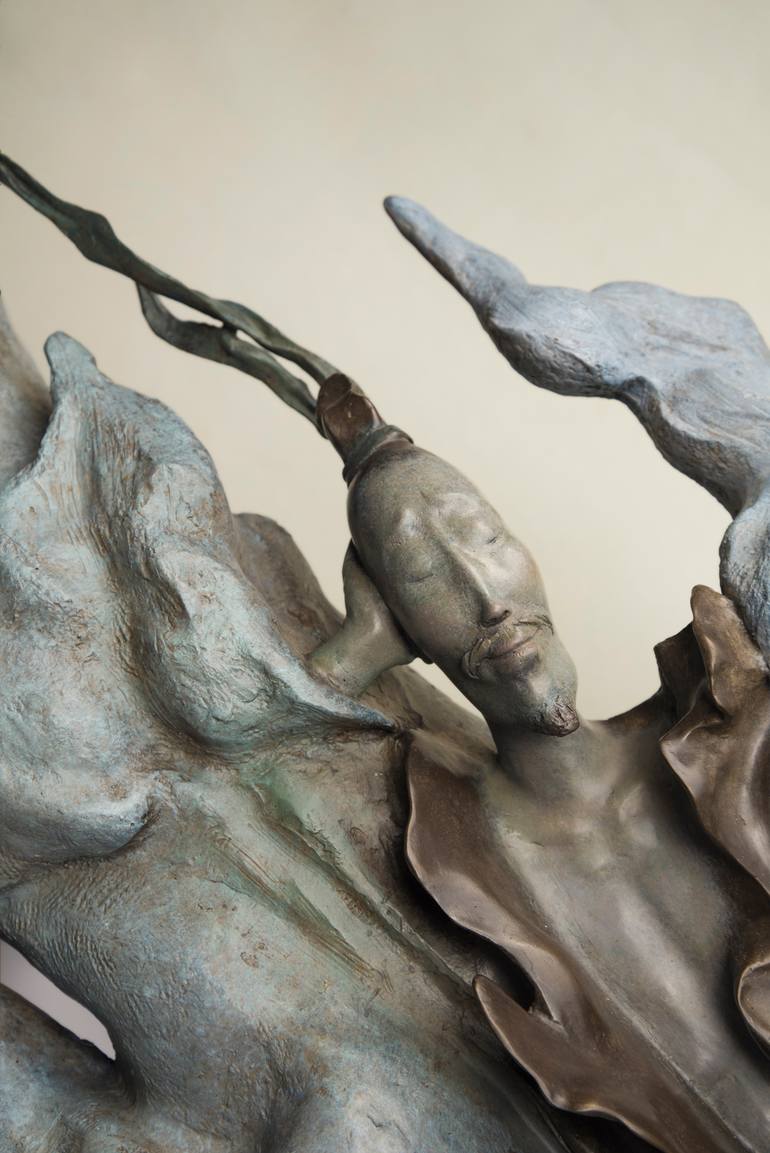 Original Conceptual Men Sculpture by Jiang Wang