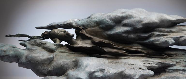 Original Conceptual Men Sculpture by Jiang Wang