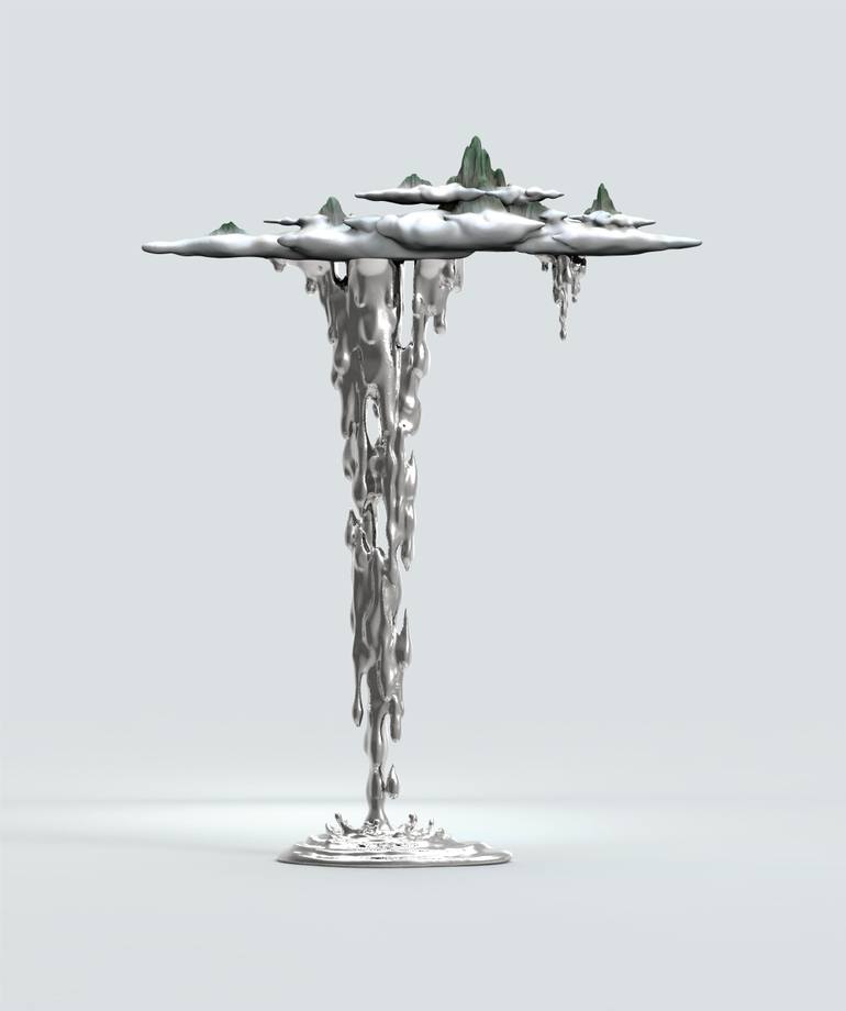 Original Contemporary Landscape Sculpture by Jiang Wang