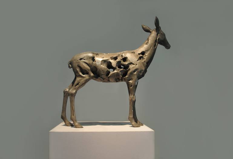 Original Conceptual Animal Sculpture by Jiang Wang