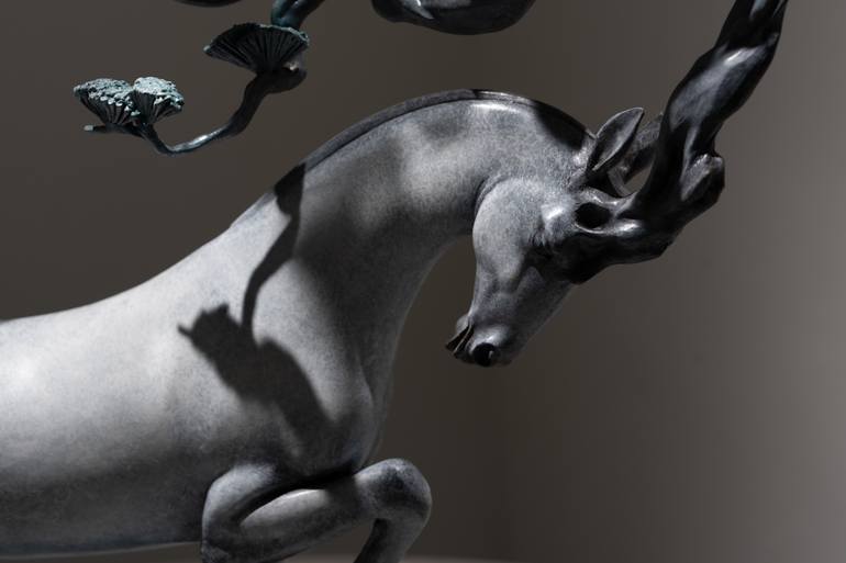Original Expressionism Animal Sculpture by Jiang Wang