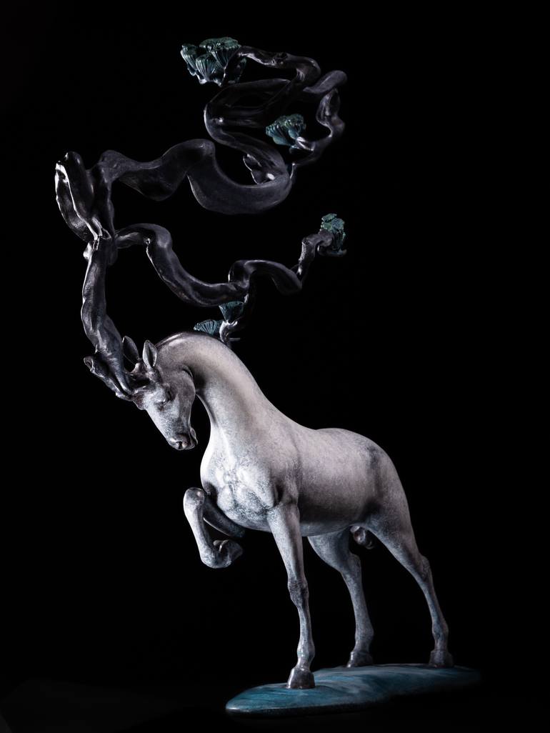 Original Expressionism Animal Sculpture by Jiang Wang