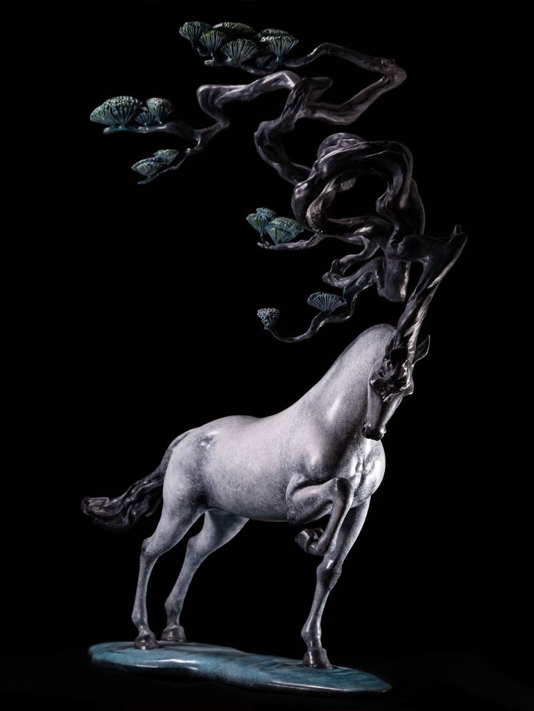Original Expressionism Animal Sculpture by Jiang Wang