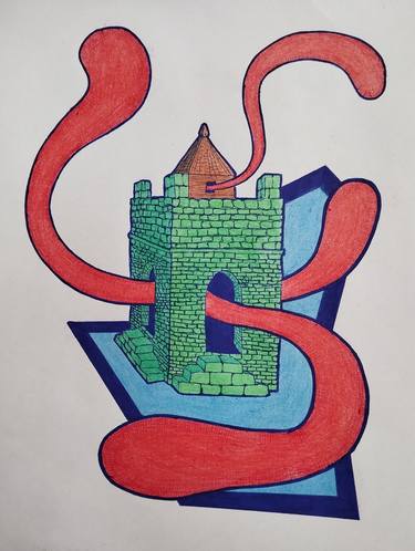 Original Surrealism Classical Mythology Drawings by Erion Kalaja