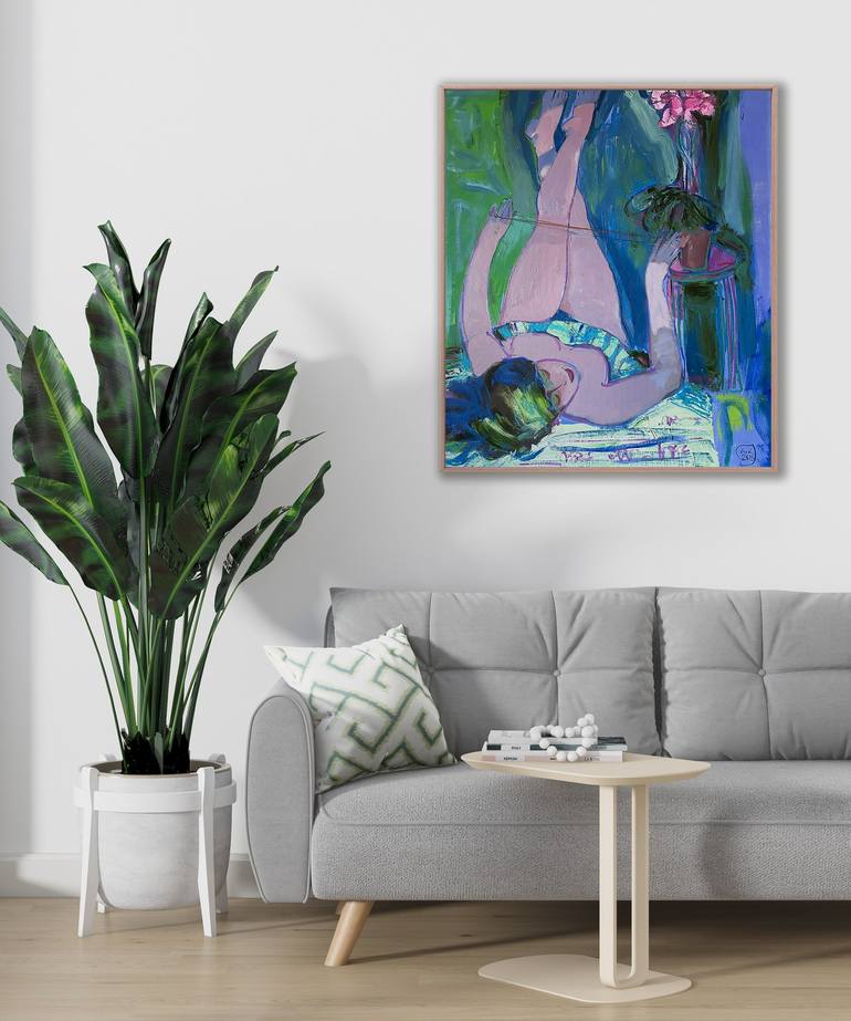 Original Impressionism Nude Painting by ART IDEA  Gallery