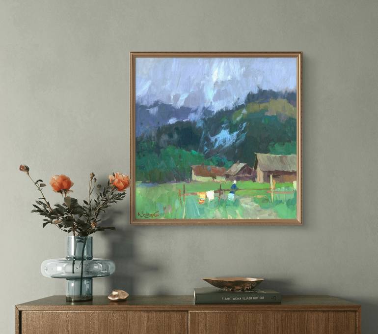 Original Impressionism Landscape Painting by Artidea Gallery