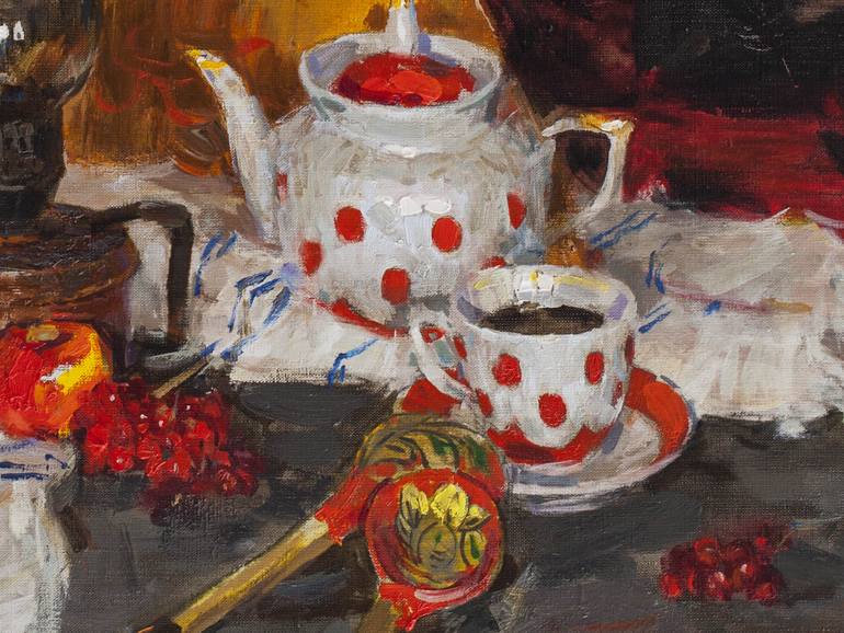 Original Impressionism Still Life Painting by Artidea Gallery