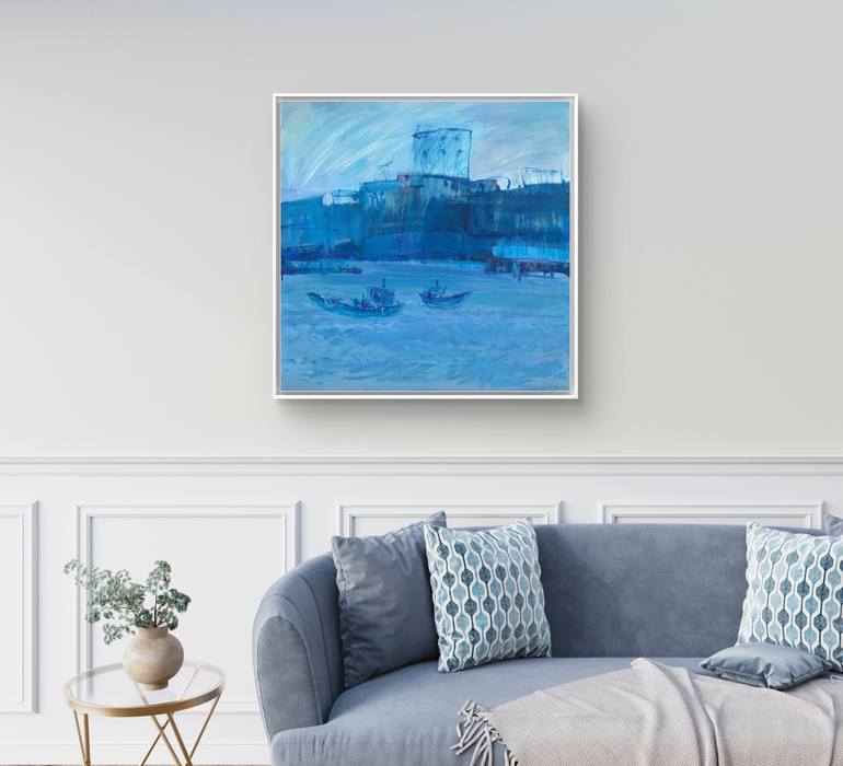Original Abstract Expressionism Landscape Painting by Artidea Gallery
