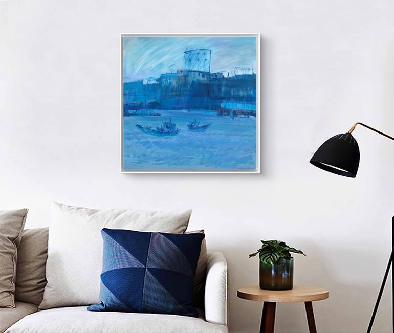 Original Abstract Expressionism Landscape Painting by Artidea Gallery