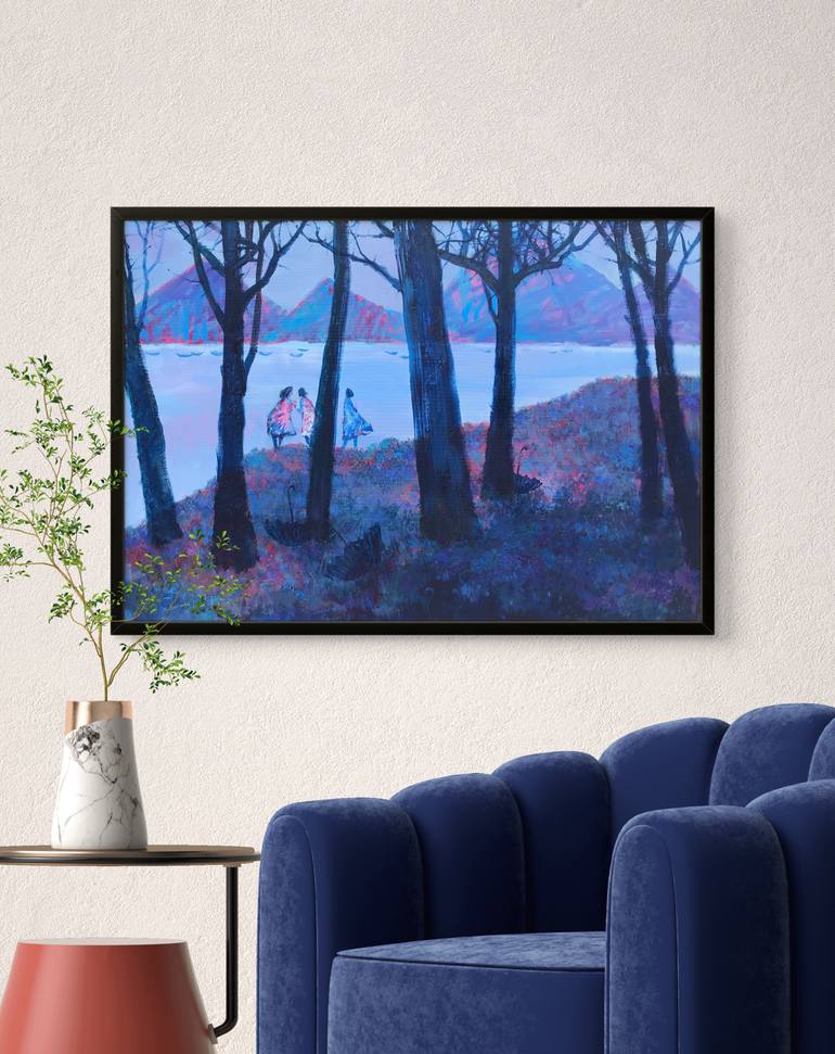 Original Expressionism Landscape Painting by Artidea Gallery