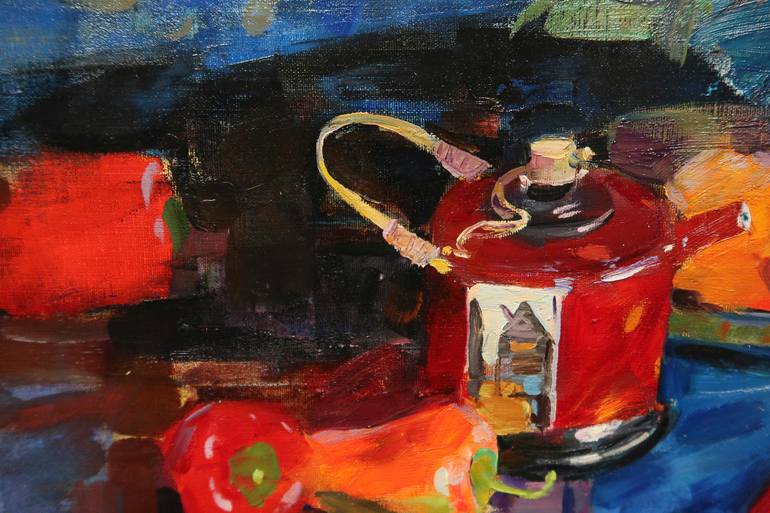 Original Neo-impressionism Still Life Painting by Artidea Gallery