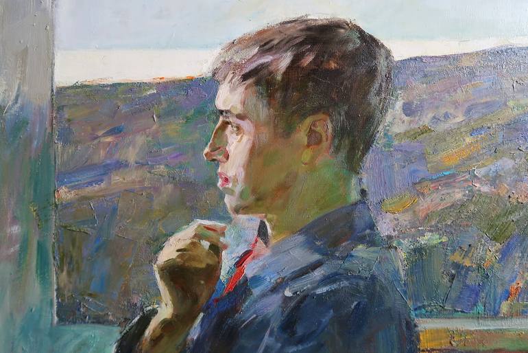 Original Impressionism People Painting by Artidea Gallery