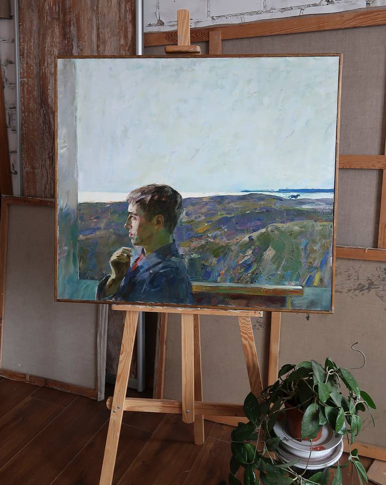Original Impressionism People Painting by Artidea Gallery