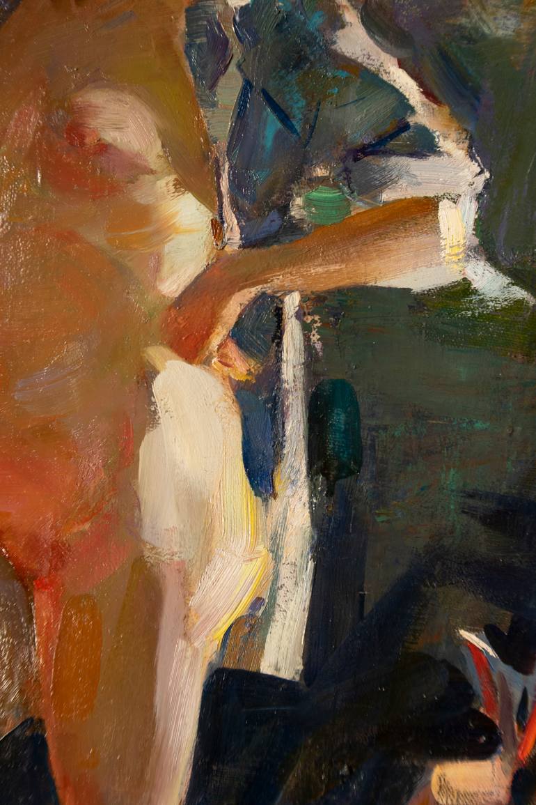 Original Neo-impressionism Nude Painting by Artidea Gallery