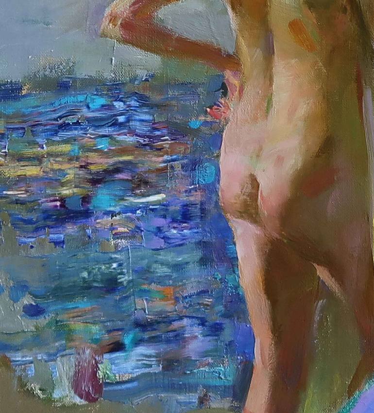 Original Impressionism Nude Painting by Artidea Gallery