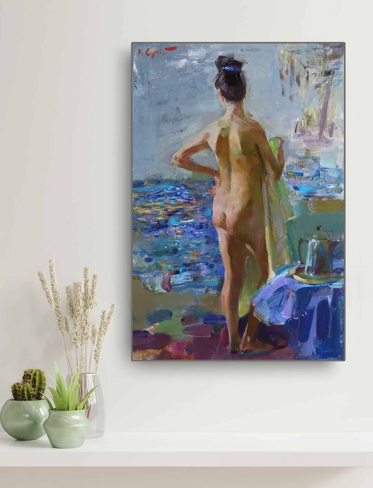 Original Impressionism Nude Painting by Artidea Gallery