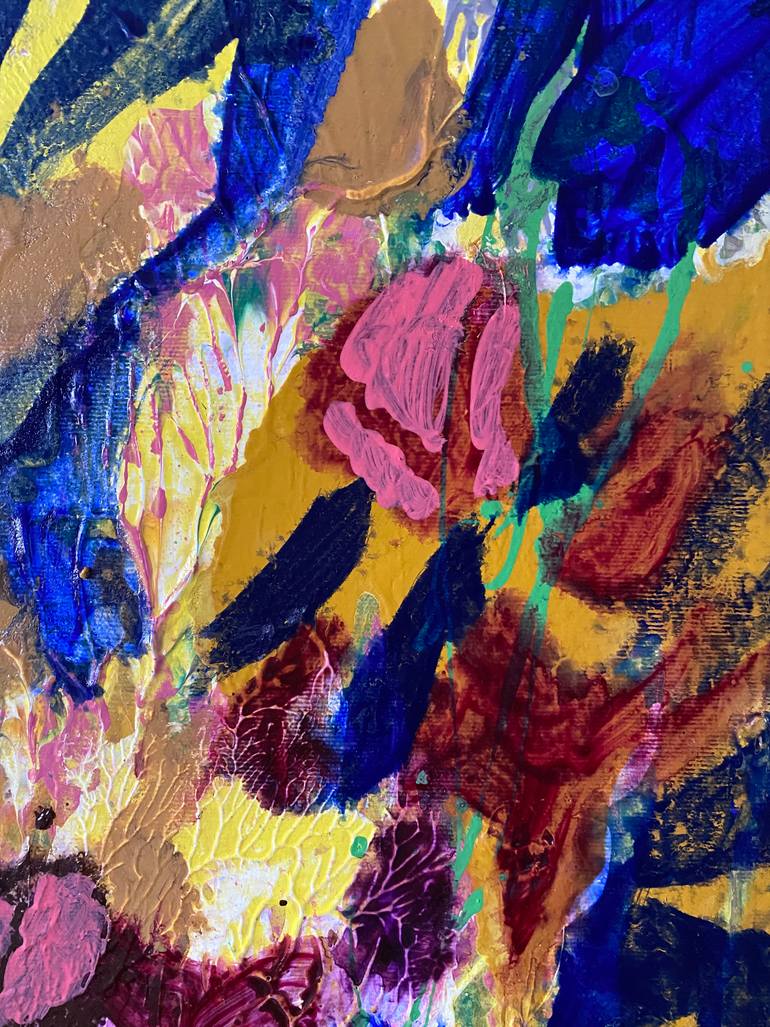 Original Abstract Floral Painting by Artidea Gallery