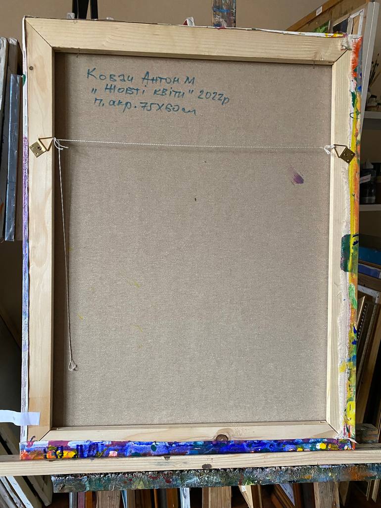 Original Abstract Floral Painting by Artidea Gallery