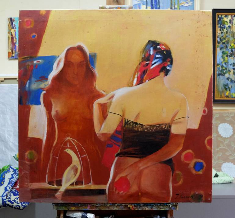 Original Contemporary Nude Painting by Artidea Gallery