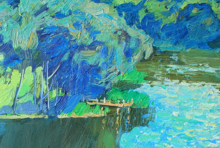 Original Impressionism Landscape Painting by Artidea Gallery