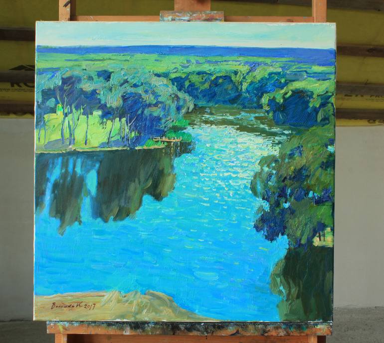 Original Impressionism Landscape Painting by Artidea Gallery